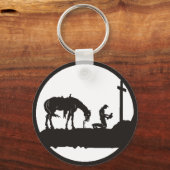 Cowboy beten schlüsselanhänger (Vorderseite)