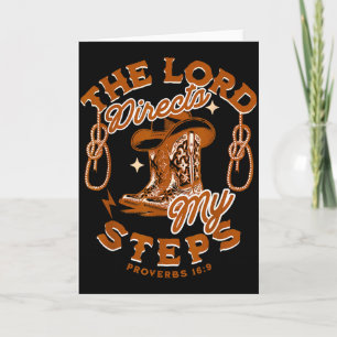 Cowboy-Bibel-Schriftvers Western Country Jesus Karte