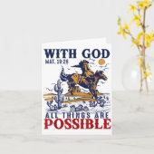 Cowboy Bible Scripture Verse Western Jesus For Men Karte (Gelbe Blume)