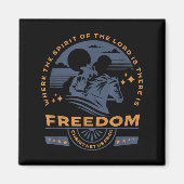 Cowboy Bible Scripture Verse Western Jesus For Men Magnet (Vorne)