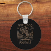 Cowboy Bible Scripture Verse Western Jesus For Men Schlüsselanhänger (Vorderseite)