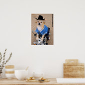 Cowboy Biker Dog Poster (Küche)