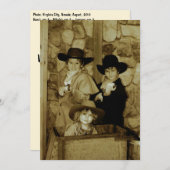 Cowboy-Bild2 Feiertagskarte (Vorne/Hinten)