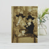 Cowboy-Bild2 Feiertagskarte (Stehend Vorderseite)