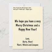 Cowboy-Bild2 Feiertagskarte (Rückseite)