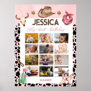 Cowboy Birthday 1. Rodeo Geburtstagsparty Poster