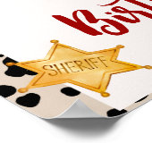 Cowboy Birthday 2d Rodeo Geburtstagsparty Poster (Ecke)