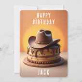 Cowboy Birthday Card Feiertagskarte (Vorderseite)