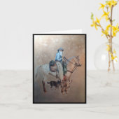 Cowboy Birthday Card Karte (Gelbe Blume)