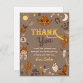 Cowboy Birthday Dankeschön Karte | Western Vielen (Vorne/Hinten)