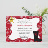 Cowboy Birthday Einladung (Stehend Vorderseite)