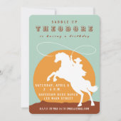 Cowboy Birthday Einladung (Vorderseite)