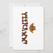 Cowboy Birthday Einladung (Rückseite)