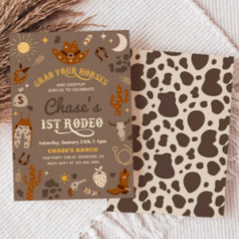 Cowboy Birthday Einladung | 1. Rodeo - Einladung