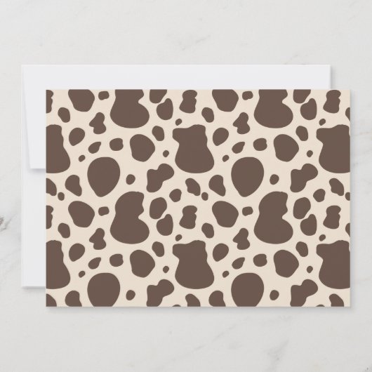 Cowboy Birthday Einladung | 1. Rodeo - Einladung (Rückseite)