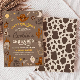 Cowboy Birthday Einladung | 2. Rodeo - Einladung