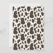 Cowboy Birthday Einladung | Einladung des Westerns (Rückseite)