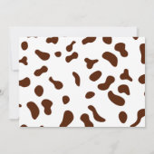 Cowboy Birthday Foto Einladung (Rückseite)