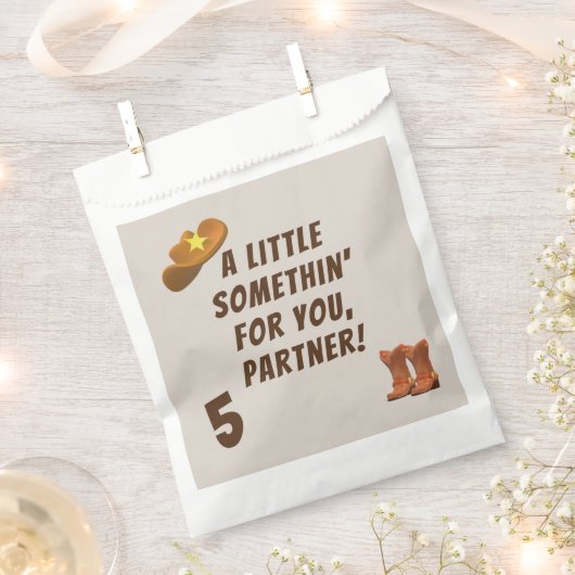 Cowboy Birthday Geschenktütchen (Ausgeschnitten)