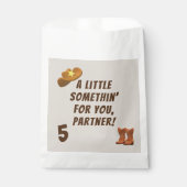 Cowboy Birthday Geschenktütchen (Vorderseite)