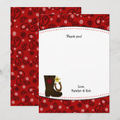 Cowboy Birthday Party Danke Notizen Karten (Vorne/Hinten)