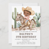 Cowboy Birthday Party Einladung (Vorderseite)