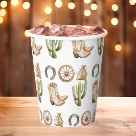 Cowboy Birthday Party Pappbecher