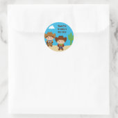 Cowboy Birthday Party Sticker (Tasche)