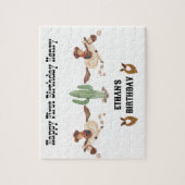 Cowboy Birthday Rodeo Party Puzzle (Vertikal)