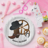 Cowboy Birthday Rustikales Party Pappteller (Party)