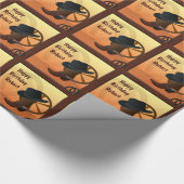 Cowboy Birthday Wrapping Geschenkpapier (Ecke)