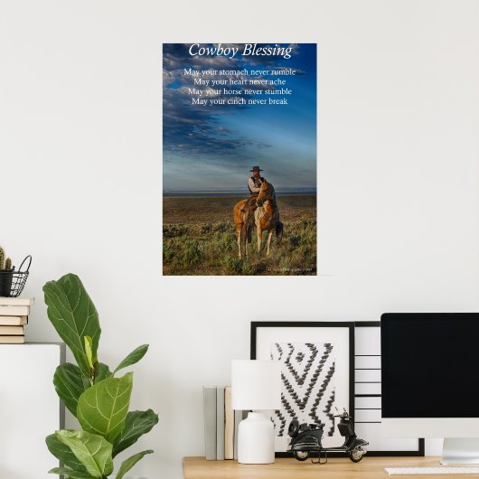 Cowboy Blessing Poster (Heimbüro)