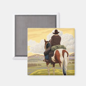 Cowboy (Blick von hinten)Utah Magnet (Vorderseite/Rückseite)