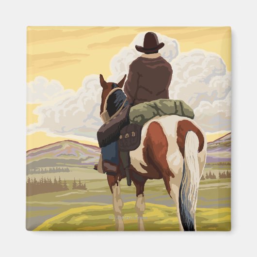 Cowboy (Blick von hinten)Utah Magnet (Vorne)