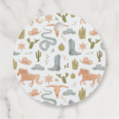 Cowboy Blue Baby Dusche Geschenkanhänger (Rückseite)