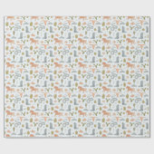 Cowboy Blue Pattern Geschenkpapier (Flach)