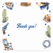 Cowboy Blue Western Wild West Geburtstag