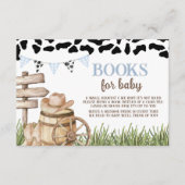 Cowboy Books for Baby Card Begleitkarte (Vorderseite)