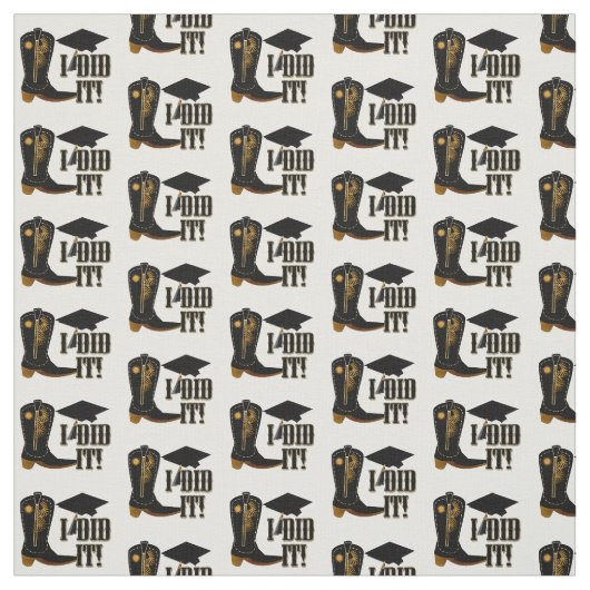 Cowboy Boot Abschluss Stoff (Muster)