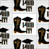 Cowboy Boot Abschluss Stoff (Kachel)