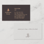 Cowboy Boot Business Card Visitenkarte (Vorne/Hinten)