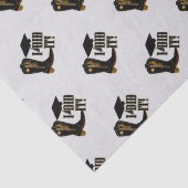 Cowboy Boot Grad Cap und Diploma Abschluss Seidenpapier (Detail)