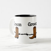 Cowboy Boot Groom Tasse (Vorderseite Links)