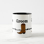 Cowboy Boot Groom Tasse (Mittel)