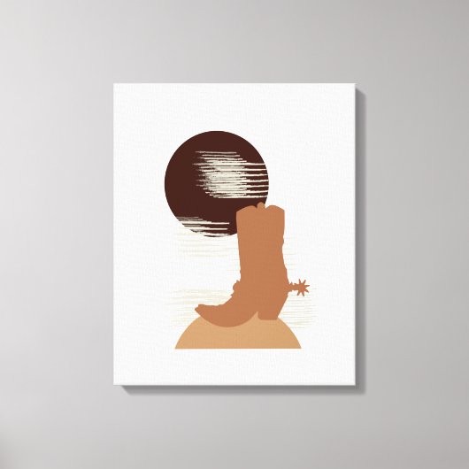 Cowboy Boot in der Leinwand der Wüste Art (Vorderseite)