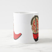 Cowboy Boot in Red Jumbo-Tasse (Vorderseite)