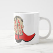 Cowboy Boot in Red Jumbo-Tasse (Rechts)