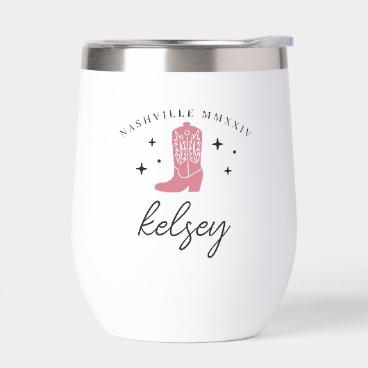 Cowboy Boot Personalisierter Junggeselinnen-Abschi (Links)