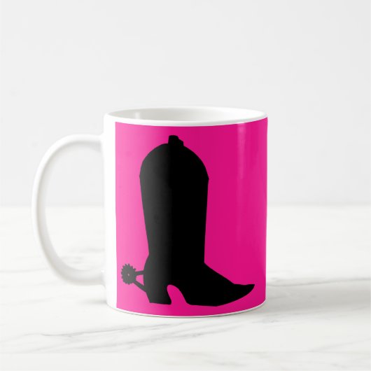 Cowboy Boot-Silhouette Kaffeetasse (Links)