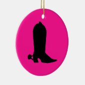 Cowboy Boot-Silhouette Keramikornament (Rechts)